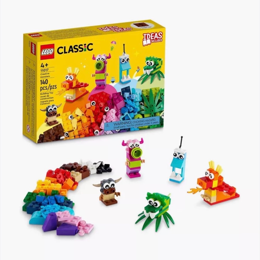 LEGO Classic Creative Monsters 11017 Building Toy Set 140 Pieces New Sealed Box